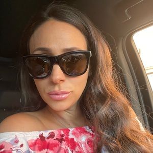 YSL black framed sunglasses